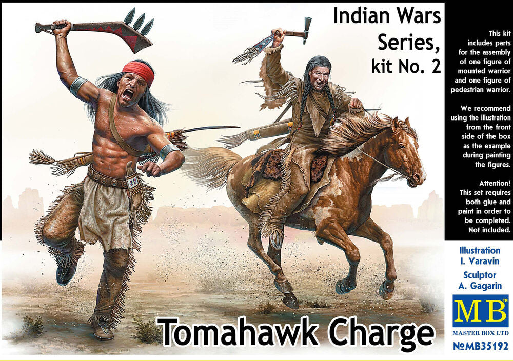 Master Box 1/35 Tomahawk Charge Indian Wars Series, Kit №2 (MB35192) — New — image 6 of 7