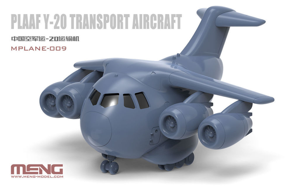 Meng 1/Egg Plaaf Y-20 Transport Aircraft (mPLANE009) — New — Cartoon Style, m-PLANE — image 3 of 3