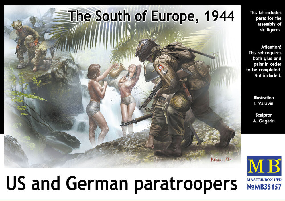 Master Box 1/35 The South of Europe, 1944 US & German paras (MB35157) — New — image 3 of 4