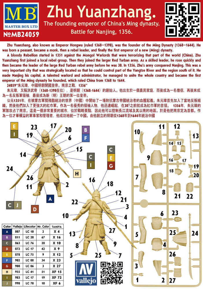 Master Box 1/24 Emperor China dynasty. Nanjing Zhu Yuanzhang (MB24059) — New — image 5 of 5