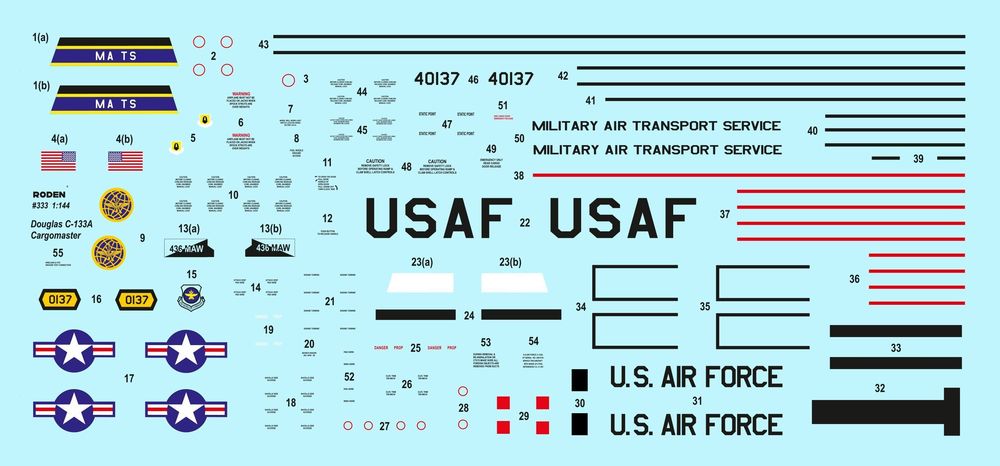 Roden 1/144 Douglas C-133A Cargomaster (333) — New — image 3 of 3