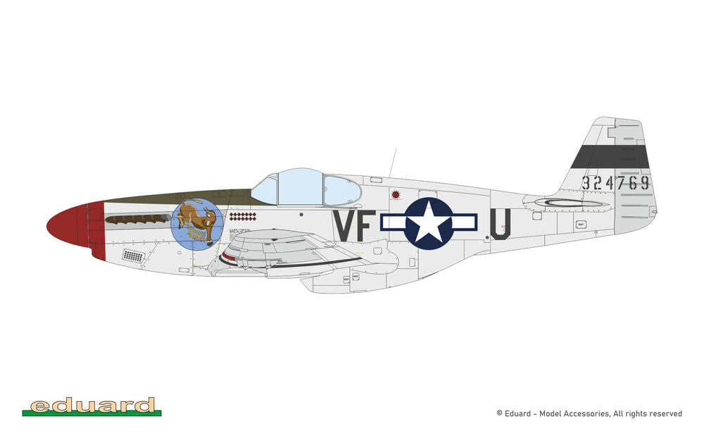 Eduard 1/48 Weekend North American P-51B/C Mustang (Malcolm Hood Canopy) (84214)