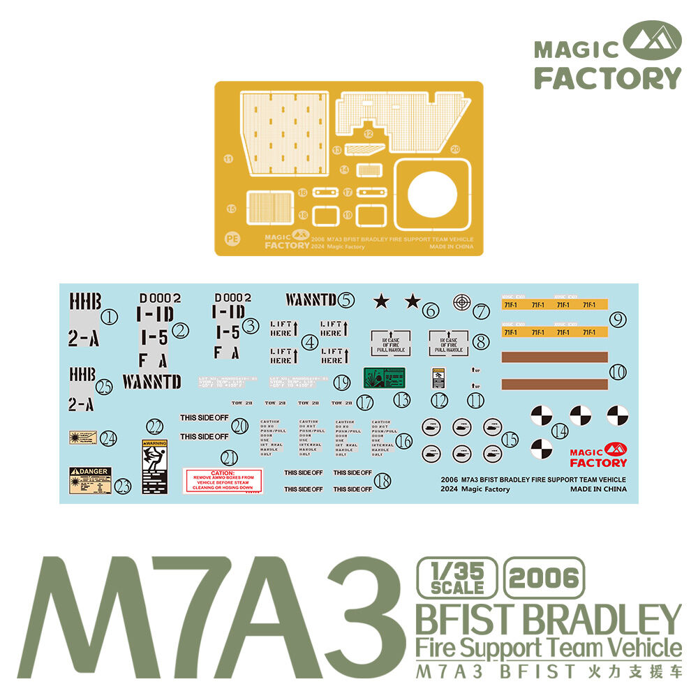 Magic Factory 1/35 M7A3 BFIST Bradley Fire Support Team Vehicle (2006) — New — image 6 of 7
