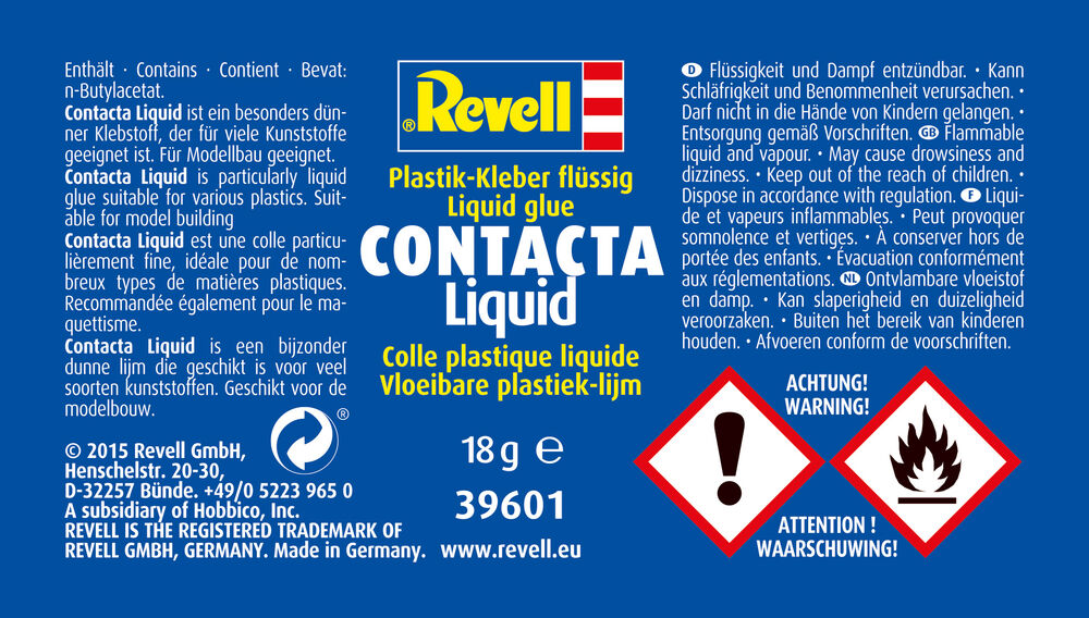 Revell Contacta Liquid Poly Cement 13g with Brush (39601) — New — image 3 of 5