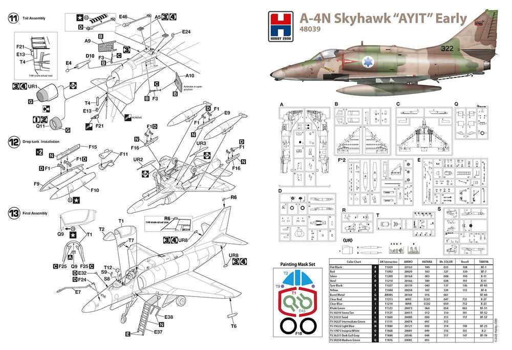 Hobby 2000 1/48 Douglas A-4N Skyhawk "AYIT" Early (48039) — New — image 7 of 10