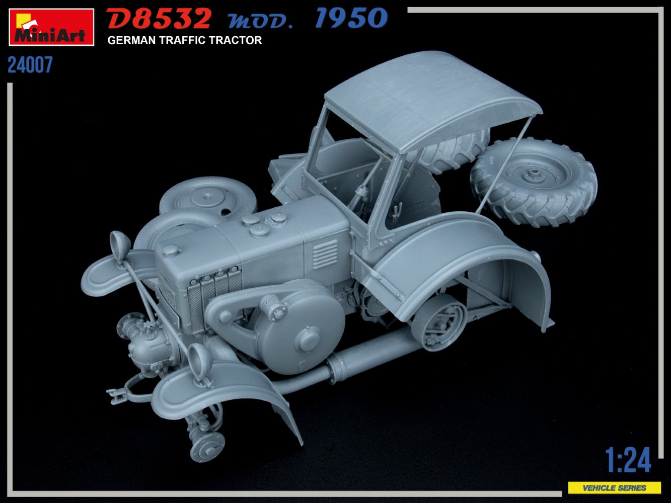 MiniArt 1/24 D8532 MOD. 1950 German Traffic Tractor (24007)